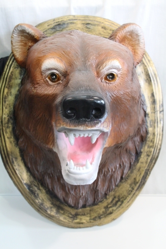 П-086 (Медведь морда фигура из полистоуна  H-80 см )