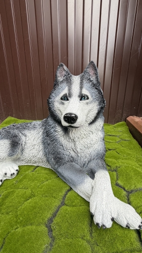 П-124 (Хаски собака фигура из полистоуна H-  см.)