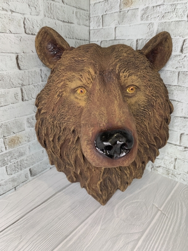 П-204 (Панно голова медведя доброго H-40  см. L-32 см. )